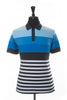 G-Fore Blue Striped Golf Shirt