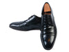 Salvatore Feragammo Black Leather Cap Toe Derby