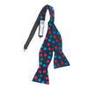 Bugatchi Multi Color on Navy Polka Dot Bow Tie