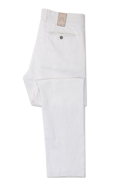 Alberto Cloud Gray Modern Fit Linen Denim