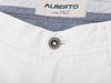 Alberto Cloud Gray Modern Fit Linen Denim