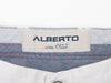 Alberto Cloud Gray Modern Fit Linen Denim