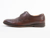 Canali Brown Leather Derby Shoes