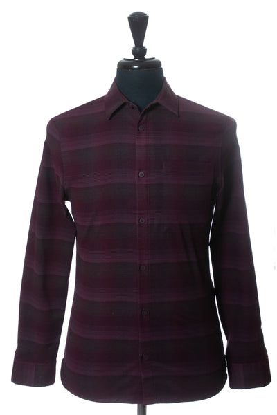 Lululemon Burgundy Stripe Shirt