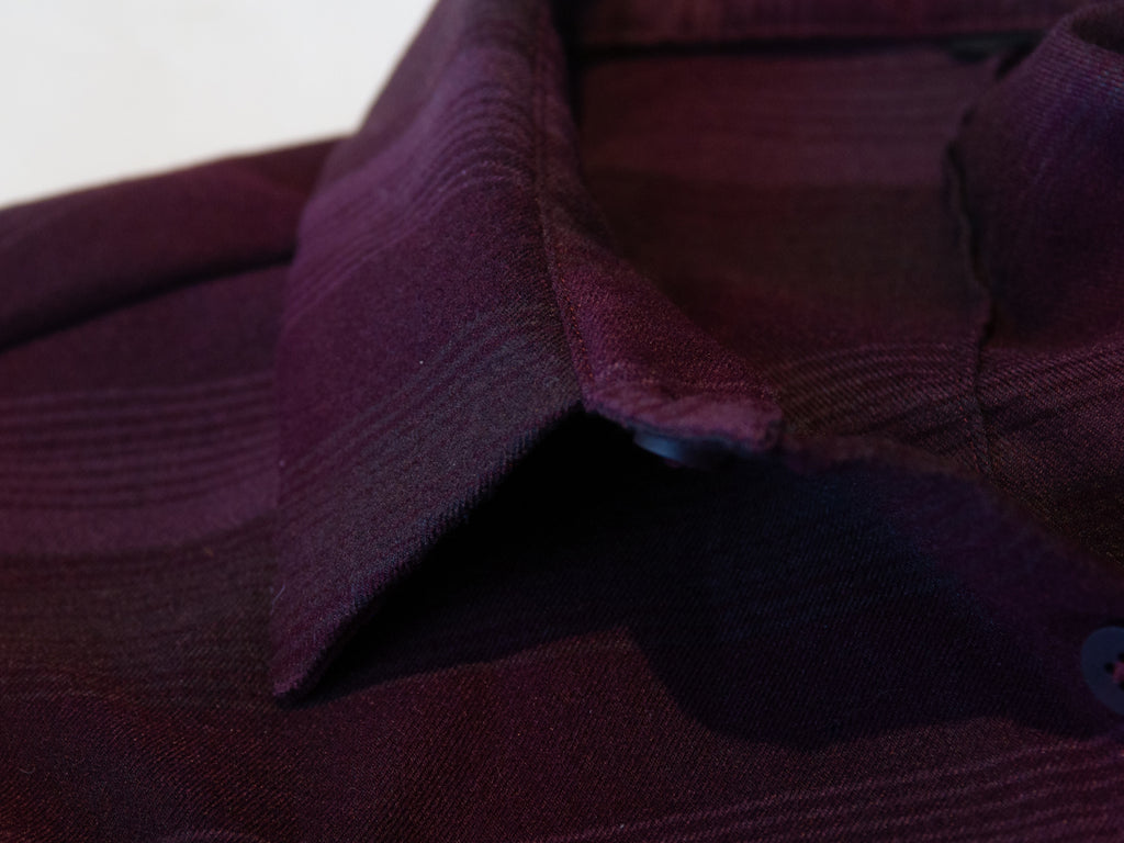 Lululemon Burgundy Stripe Shirt