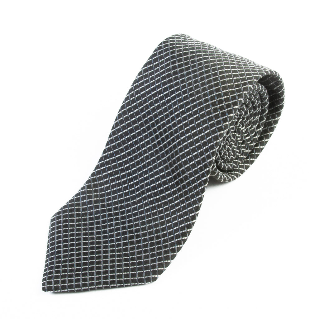 Giorgio Armani Black Graph Check Tie