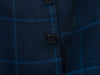 Brooks Brothers Navy Blue Windowpane Check Notch Lapel Vest