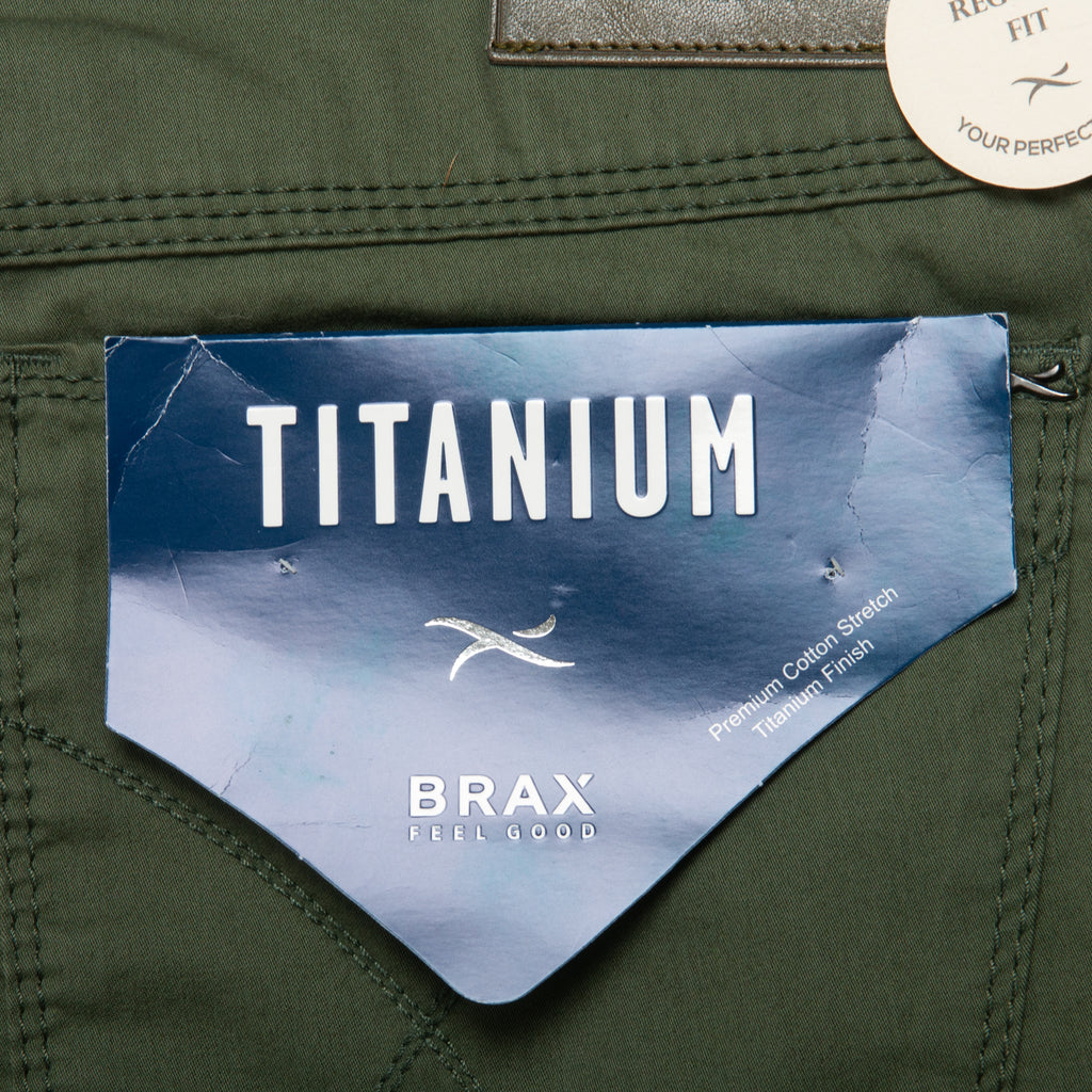 Brax NWT Green Regular Fit Titanium Cooper Chinos