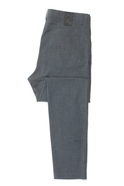 Alberto Light Gray Minicheck Stone Modern Fit Ceramica Pants