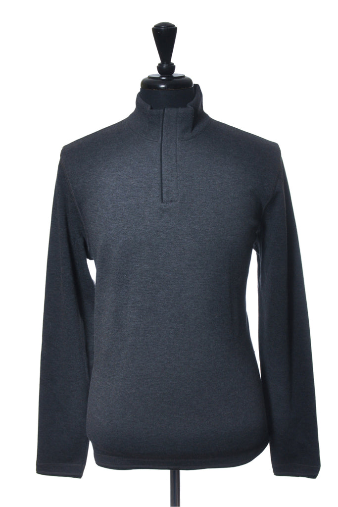 Hugo Boss Grey Picano Regular Fit Quarter Zip Sweater