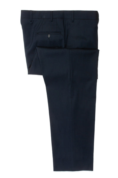 Canali 1934 Navy Blue Box Twill Pants