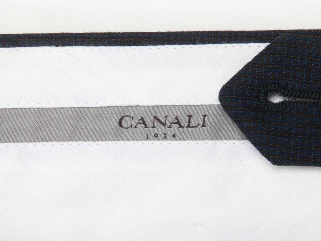 Canali 1934 Navy Blue Box Twill Pants