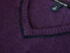 Autumn Cashmere Purple V-Neck Cashmere Sweater