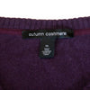 Autumn Cashmere Purple V-Neck Cashmere Sweater