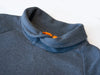 Hugo Boss Gray Shawl Collar Wawy Sweater