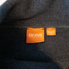 Hugo Boss Gray Shawl Collar Wawy Sweater