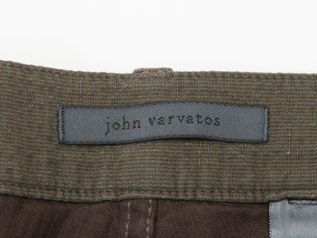 John Varvatos Green Summer Twill Pants