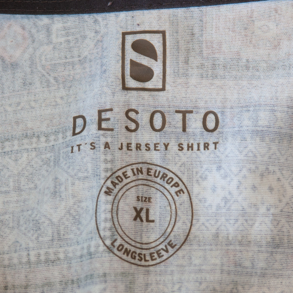 Desoto Jersey Knit Print Slim Fit Shirt