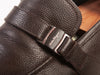 Salvatore Ferragamo Pebbled Brown Leather Loafers