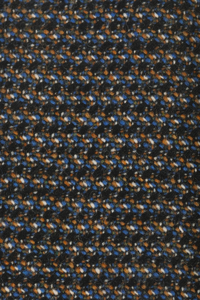 Eton Brown and Blue Handmade Knit Wool Tie