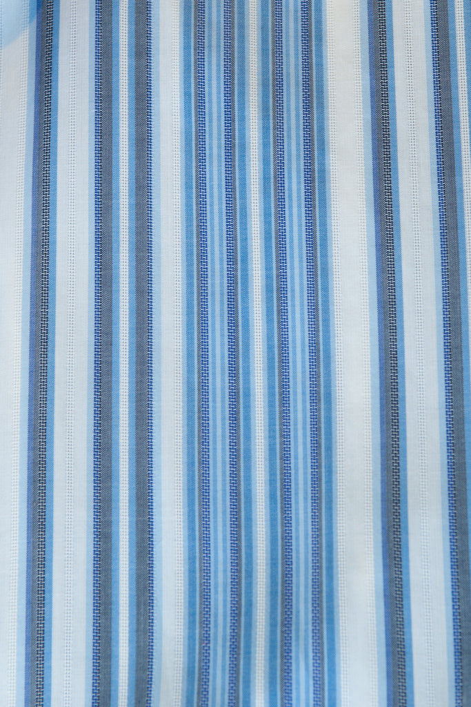 Etro Blue Striped Cotton Shirt