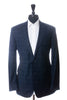 Saks Fifth Avenue Blue Check Slim Fit Wool Blazer