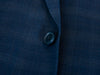 Saks Fifth Avenue Blue Check Slim Fit Wool Blazer