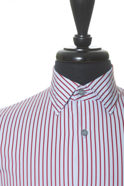 Paul Smith Red on Gray Stripe Slim Fit Shirt