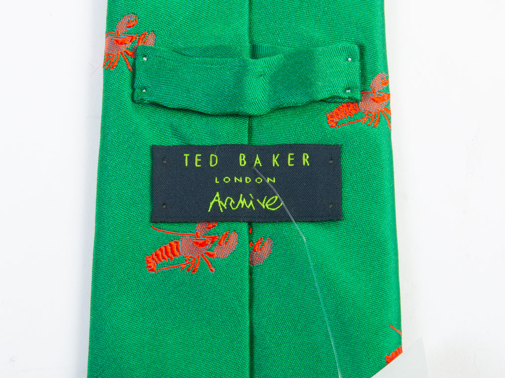 Ted Baker Green Lobster Patterned Tie