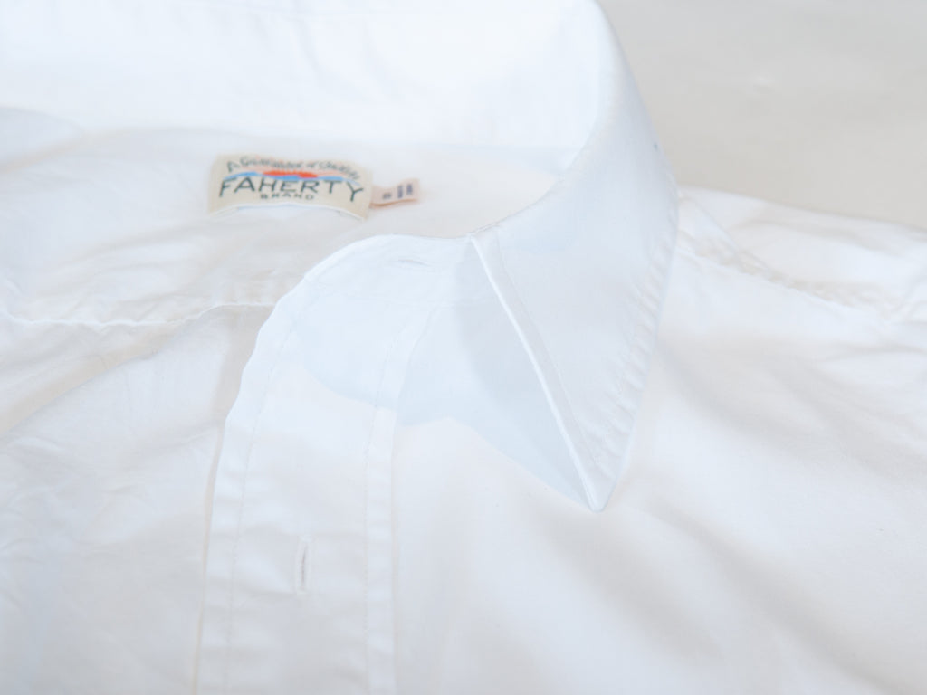 Faherty White Cotton Casual Shirt