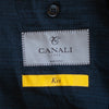 Canali Kei Charcoal Gray Microcheck Stretch Wool Blazer