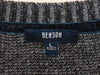 Benson Grey and Black Cashmere Blend Crew Neck Sweater