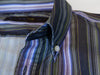Etro Green and Purple Barcode Striped Shirt