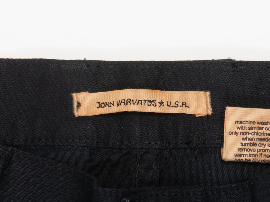 John Varvatos Black Cargo Pants