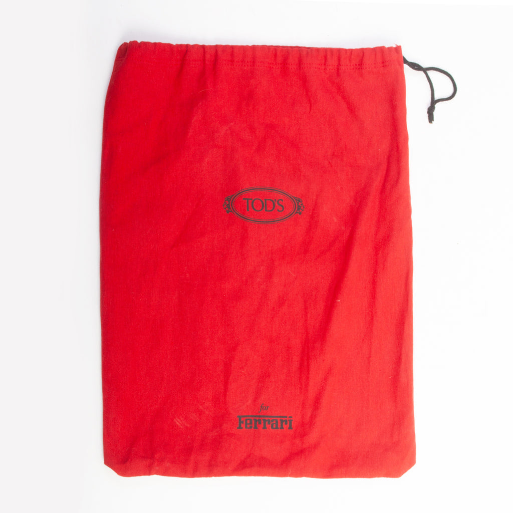 Tods X Ferrari Black Suede Driving Loafers