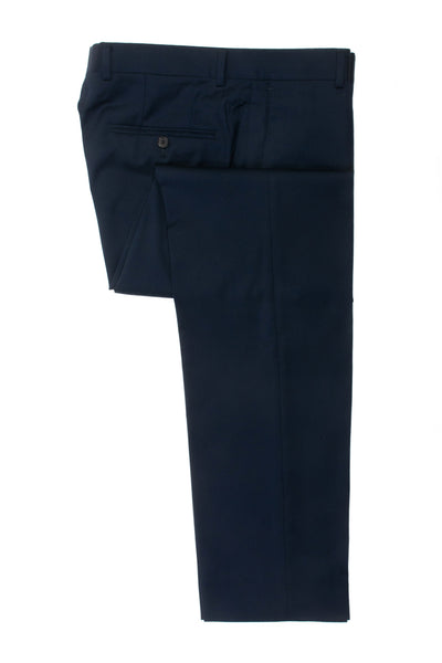 Samuelsohn Navy Blue V-62 Wool Trousers