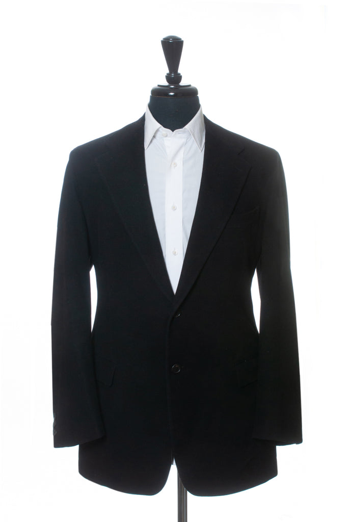Prada Black Flannel Two Button Blazer