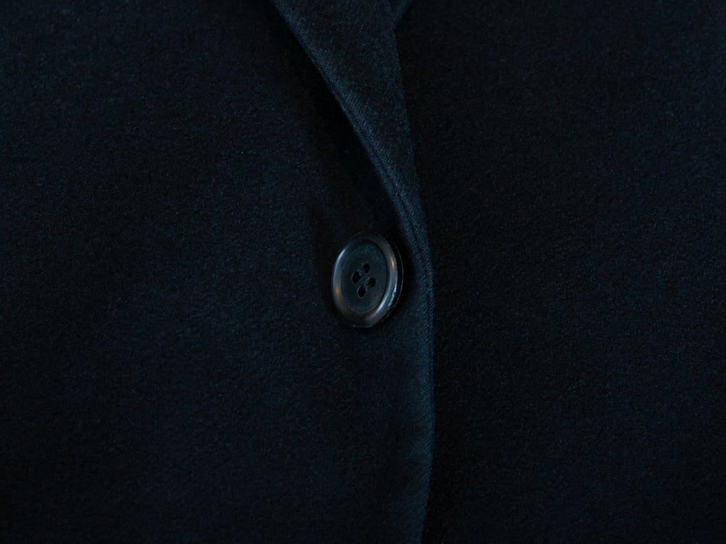 Prada Black Flannel Two Button Blazer