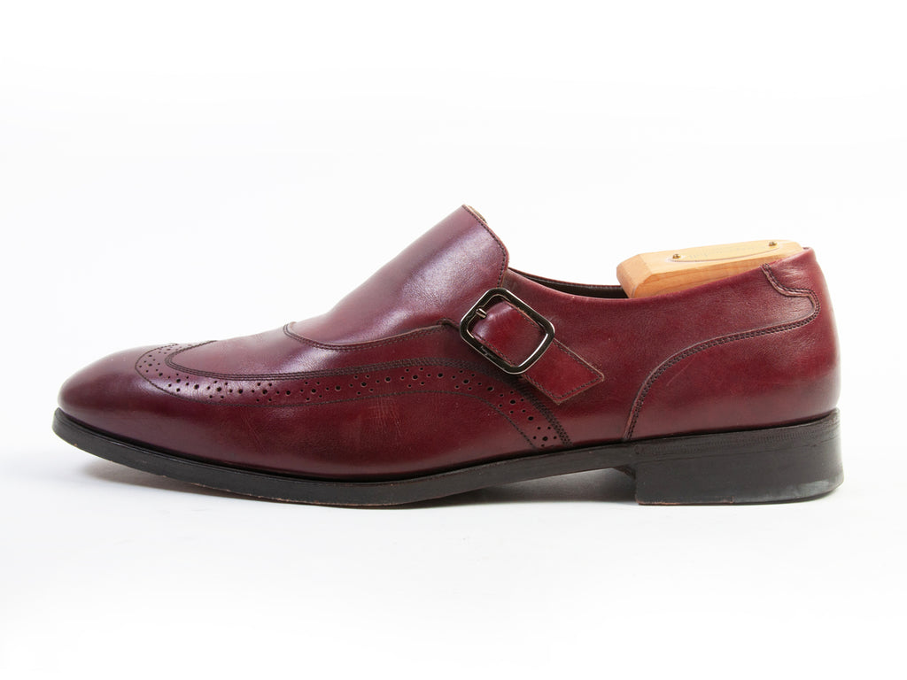 Salvatore Ferragamo Mahogany Red Buckle Shoes