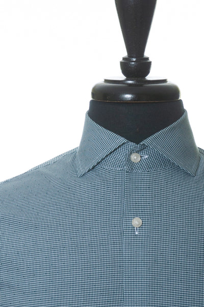 Hugo Boss Dark Green Dotted Check Slim Fit Jason Shirt