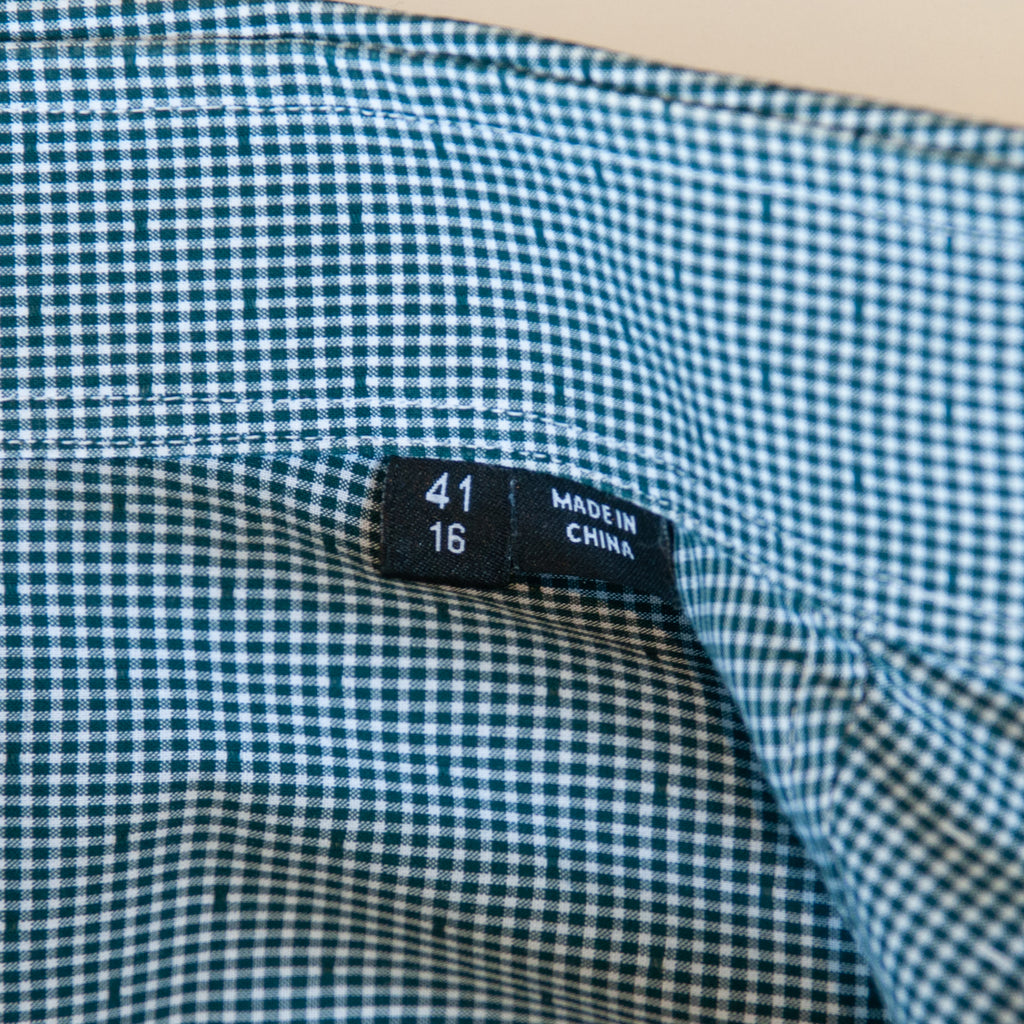Hugo Boss Dark Green Dotted Check Slim Fit Jason Shirt
