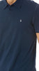 John Varvatos Washed Navy Blue Polo Shirt