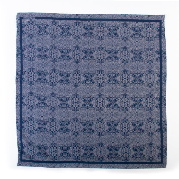Jacob Cohen Navy Print Square Scarf