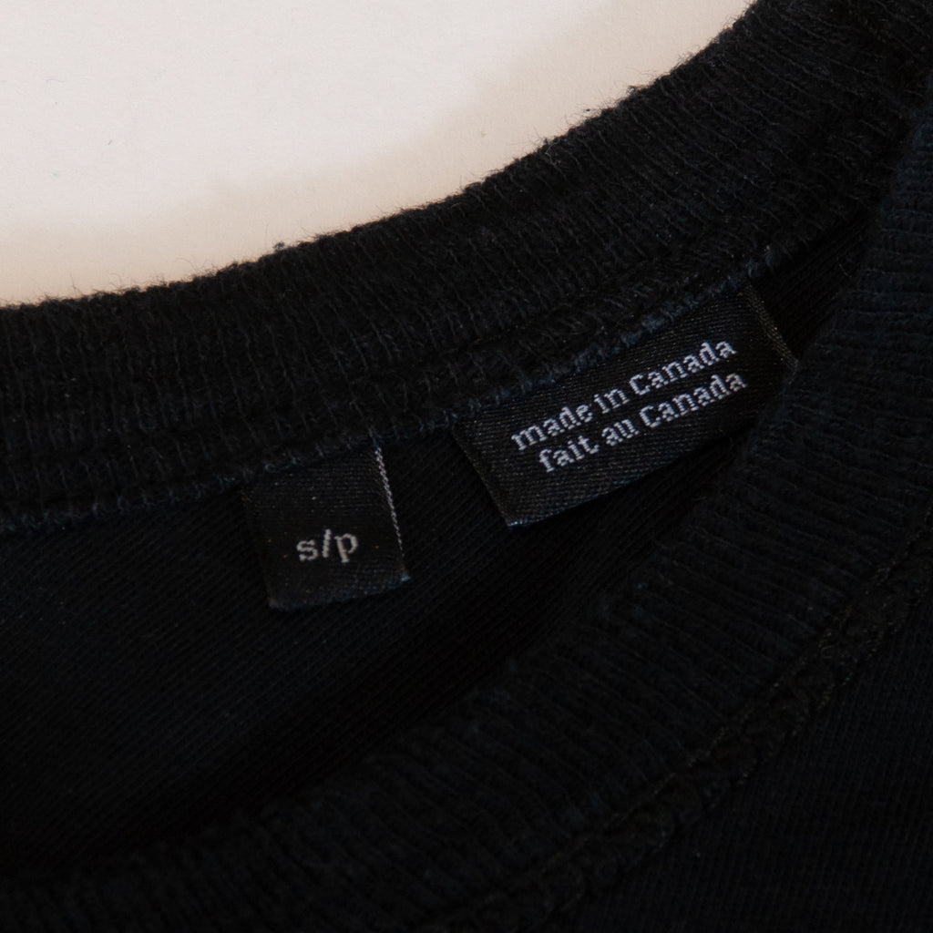 Wings + Horns Black Crew-Neck Pullover