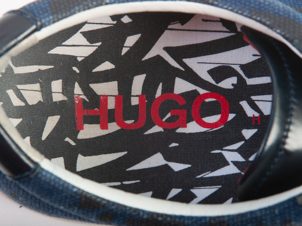 Hugo Boss Blue Canvas Sneakers