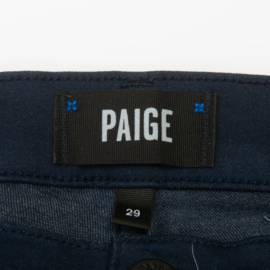 Paige Vintage Navy Blue Lennox Jeans