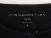 John Varvatos Washed Black Henley Shirt