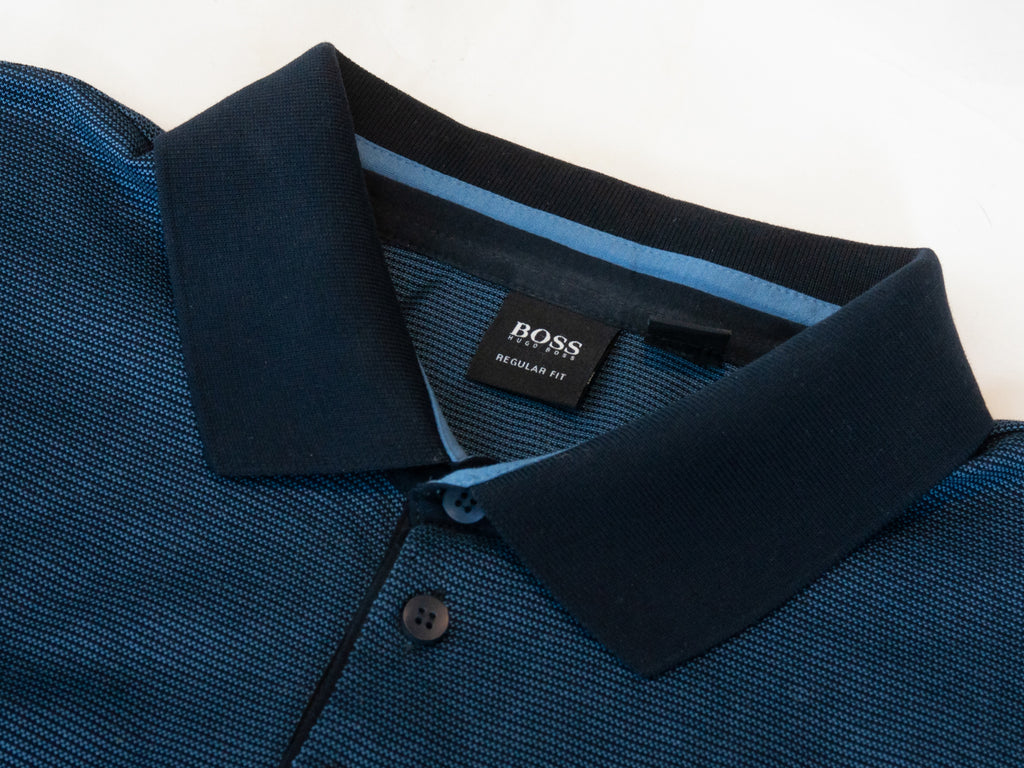 Hugo Boss Blue Striped Anversa23 Long-Sleeve Knit
