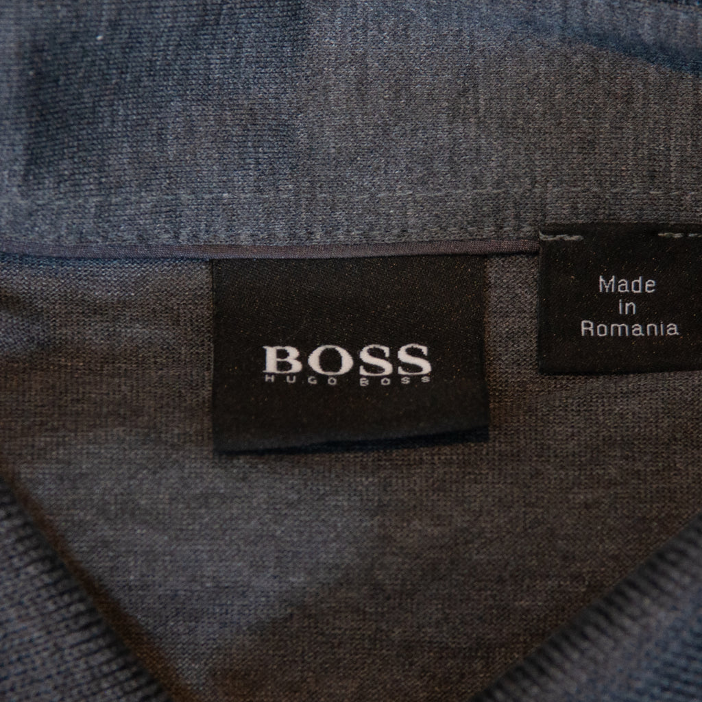 Hugo Boss Grey Parma Long-Sleeve Knit