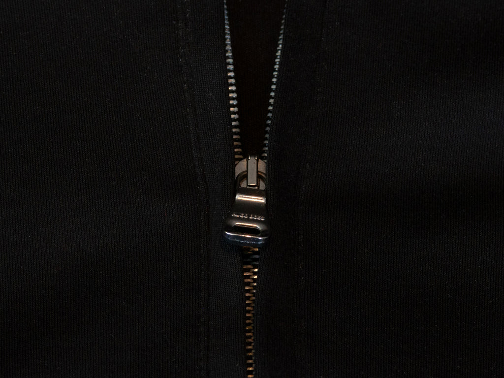Hugo Boss Black Pima Cotton Padva Quarter Zip Long-Sleeve Knit